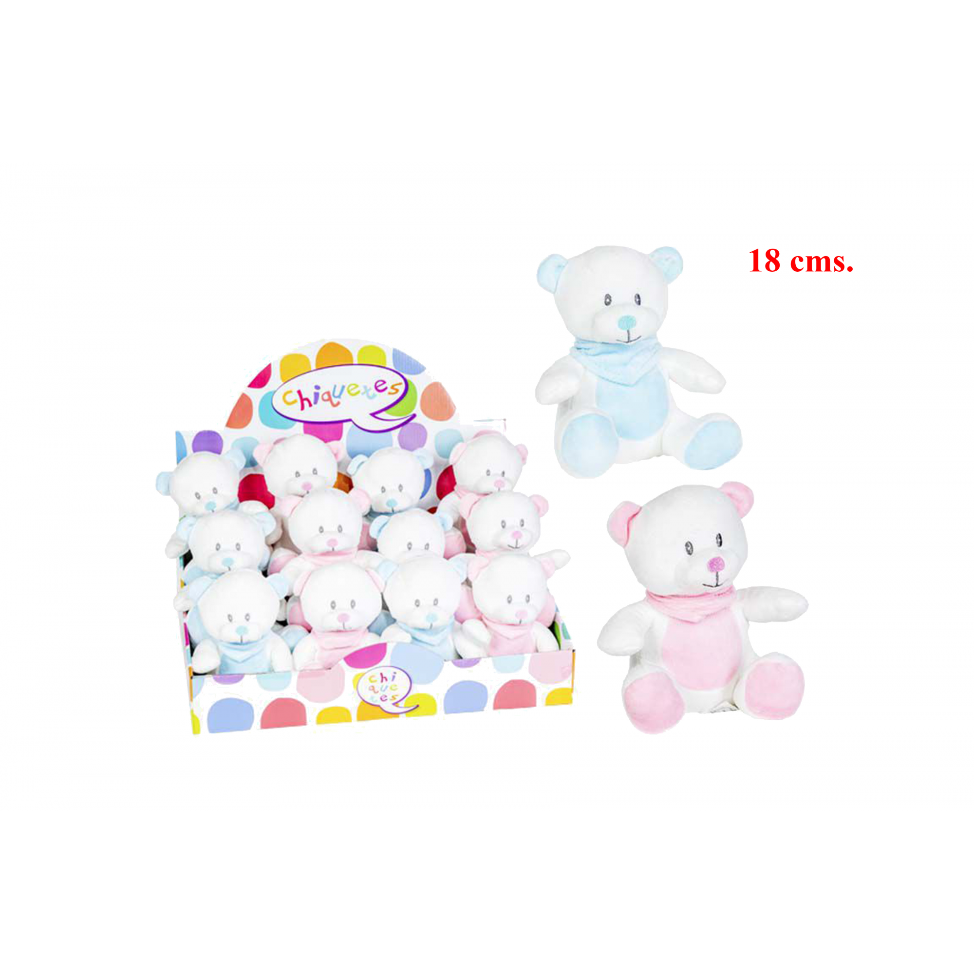 PELUCHE 3324 -18 cms. OSO PAÑUELO-