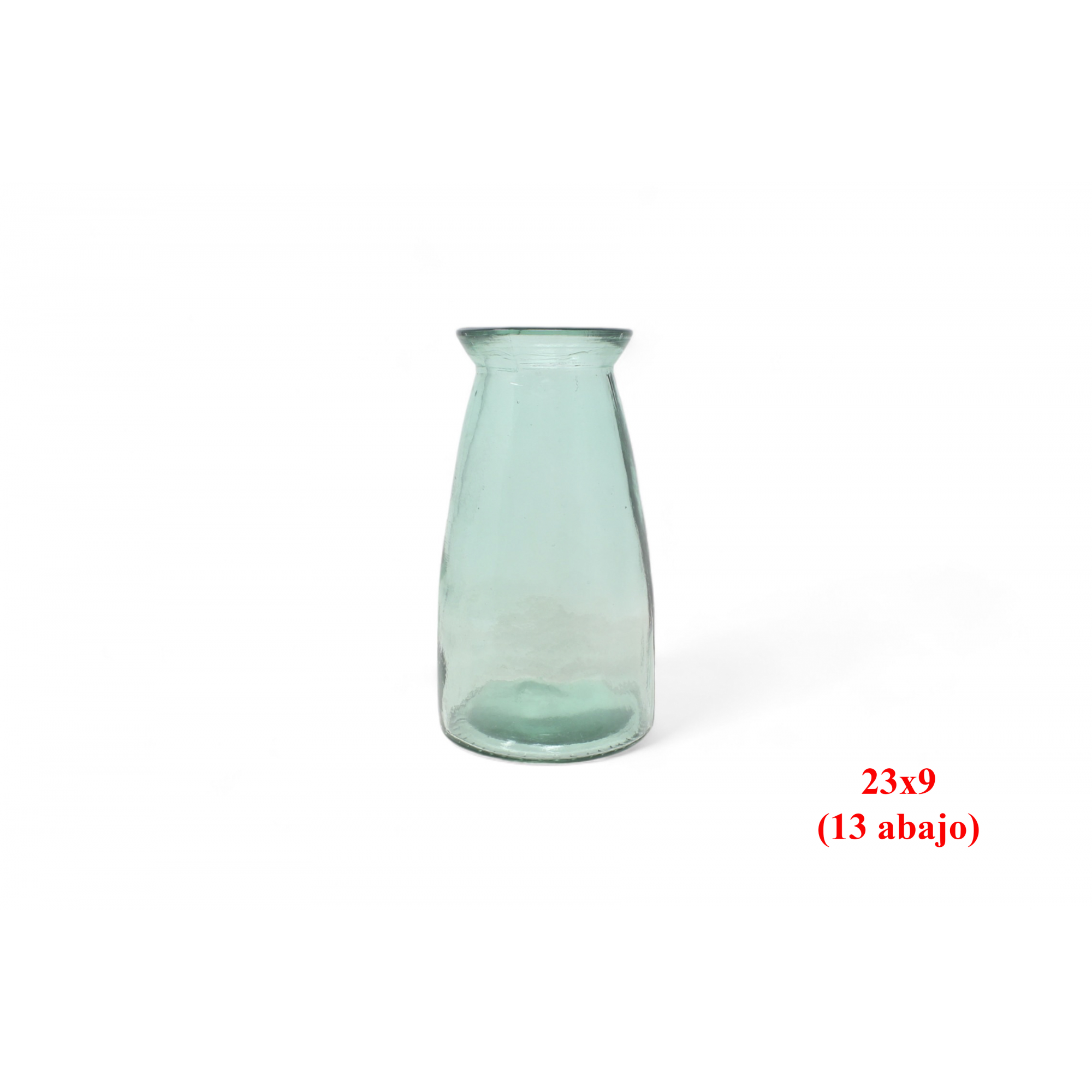 FLORERO 14 -23x9 (13 abajo) CRISTAL RECICLADO-
