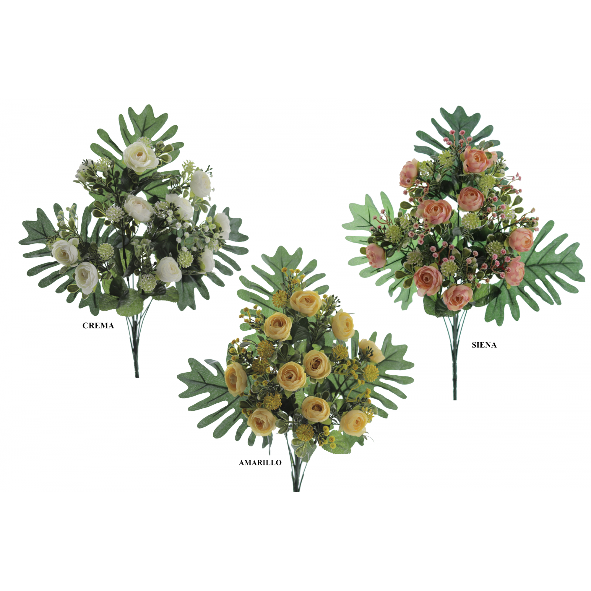 RAMO 8606 -45 cms. PALMA RANUNCULOS x10-