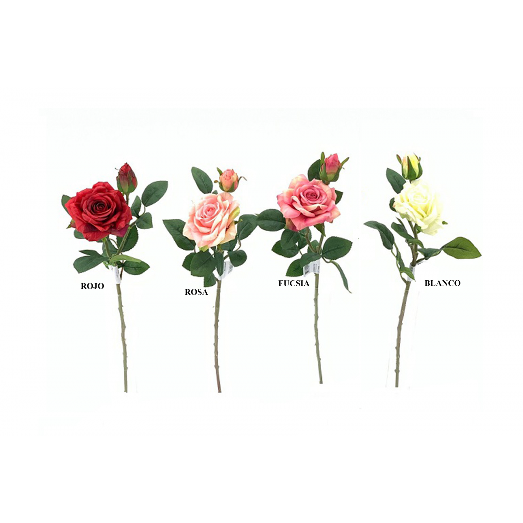 FLOR 1782 -48 cms. ROSA x2-