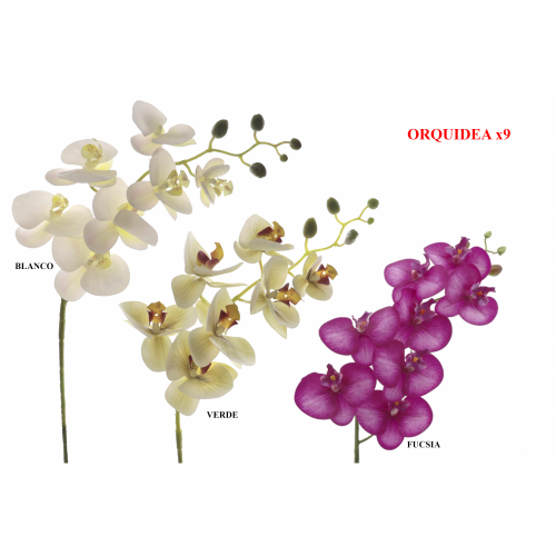 FLOR 7478 -95 cms. ORQUIDEA x9-