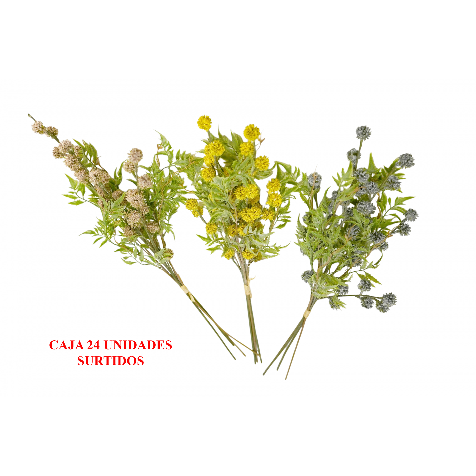 FLOR 1007 -120 cms. SILVESTRE x4 (24 SURTIDOS)-