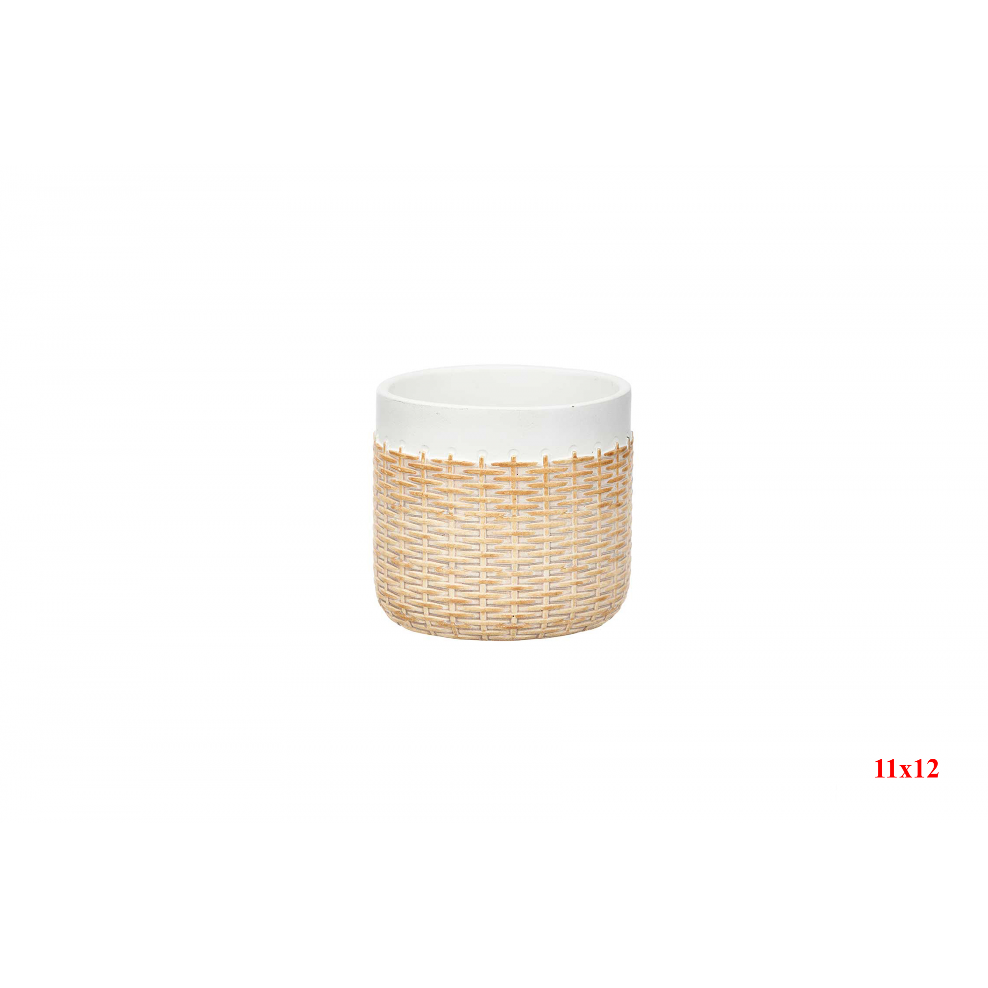MACETA 1383 -11x12 EFECTO RATAN-