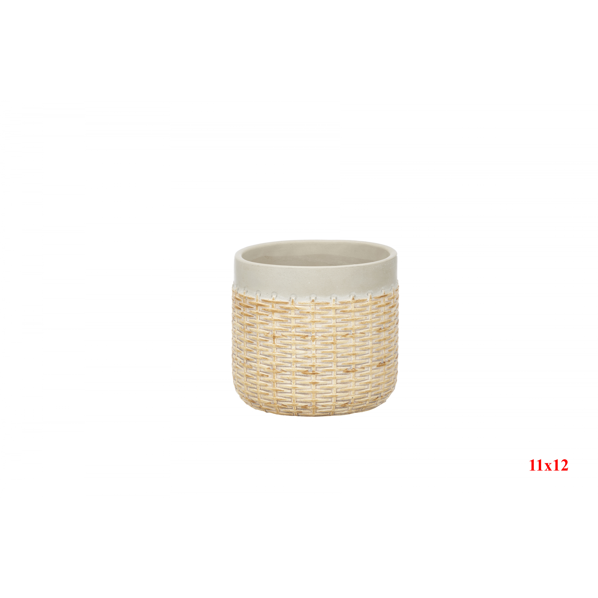MACETA 1387 -11x12 EFECTO RATAN-
