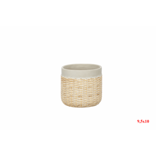 MACETA 1388 -9,5x10 EFECTO RATAN-