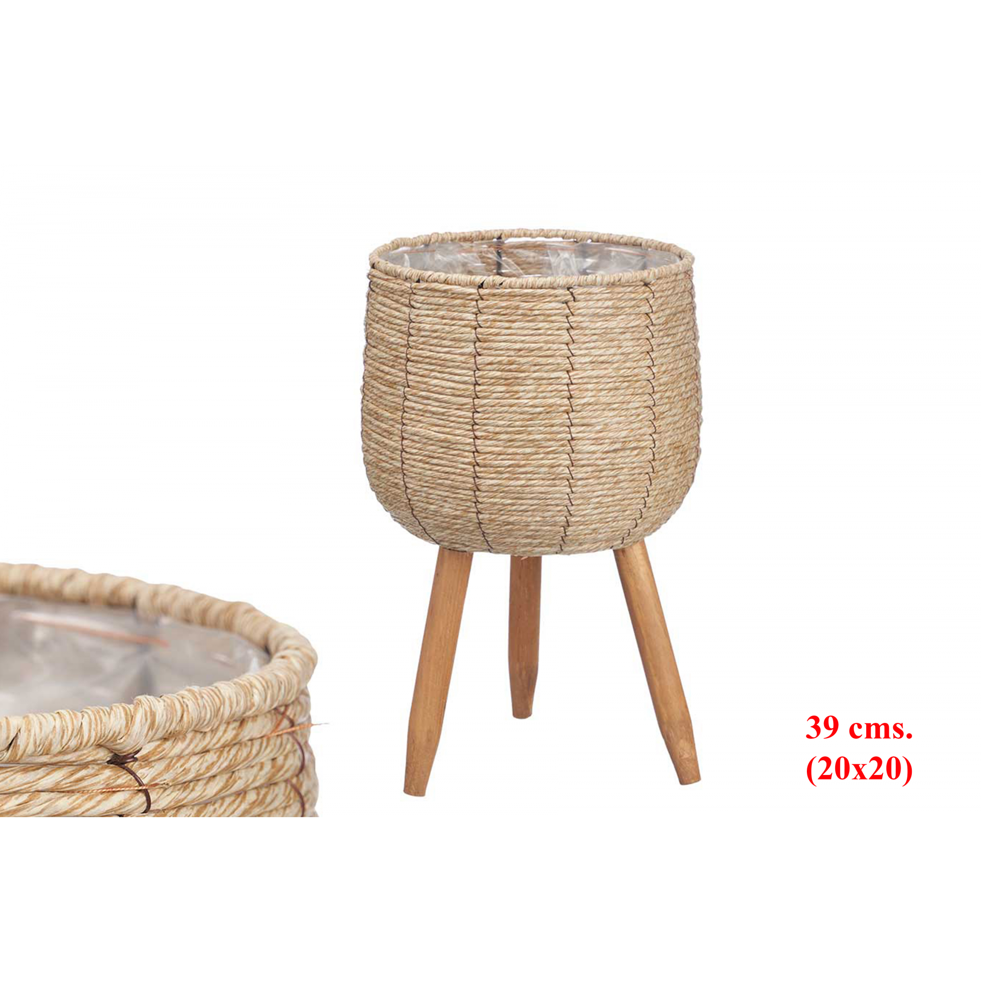 MACETA 3173 -39 cms. (20x20) CON PATAS-